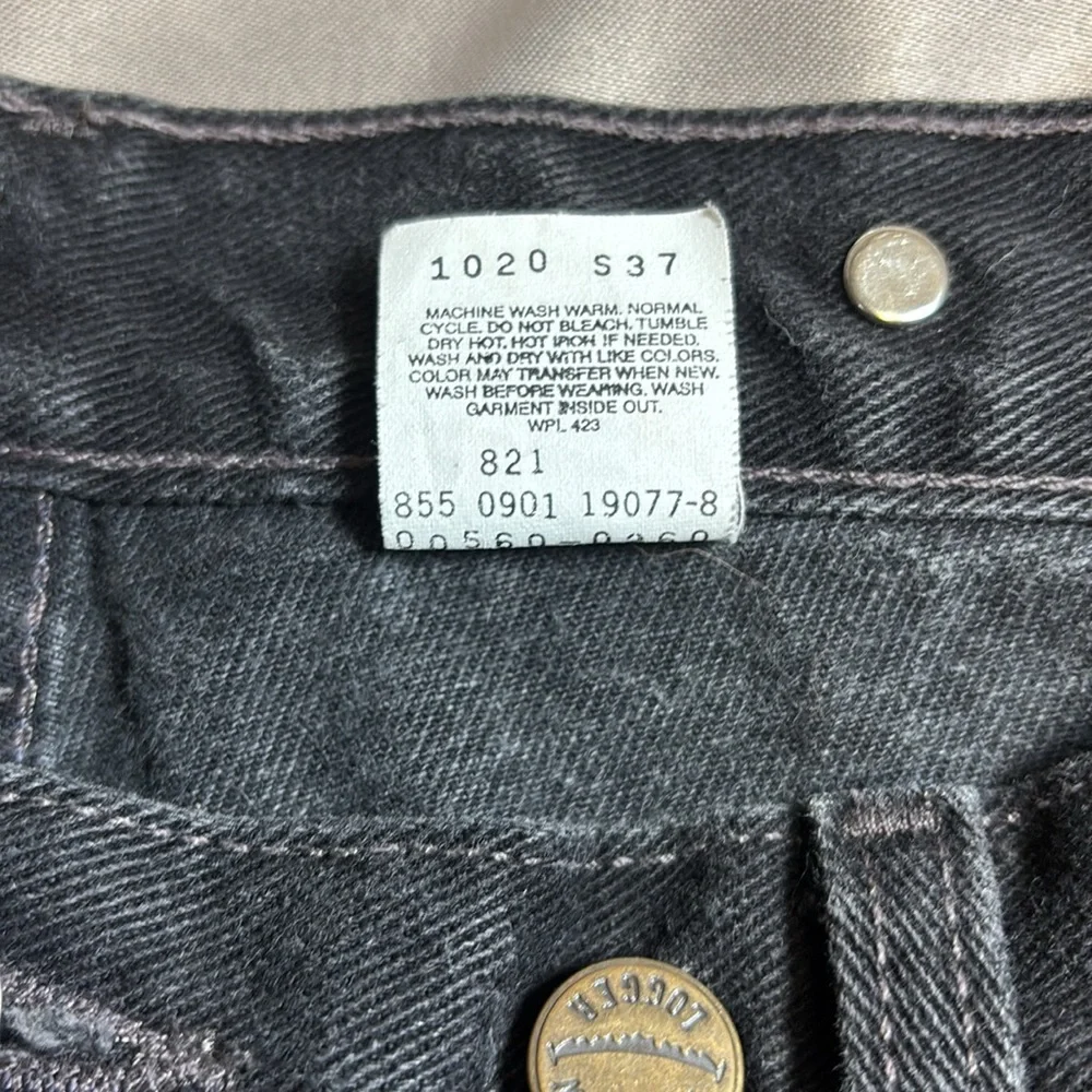 Levis 560 Relaxed Fit Suspender Zip Front Jeans sz 36x30 w/Suspenders - Picture 9 of 17